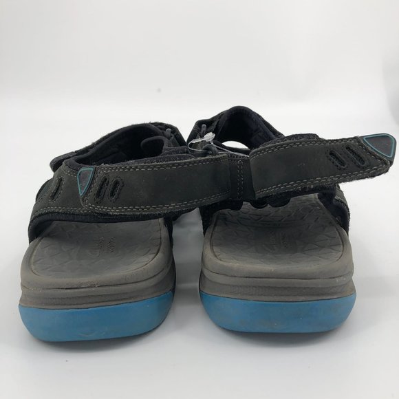 Clarks Black Leather Sandals | Breathable & Versatile